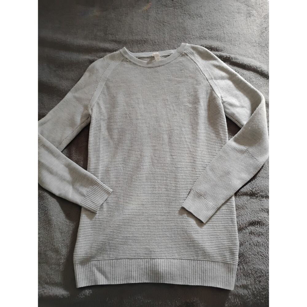Womens Lululemon Knit Gray Merinowool Sweater Size 6 Soft Cozy Longsleeve